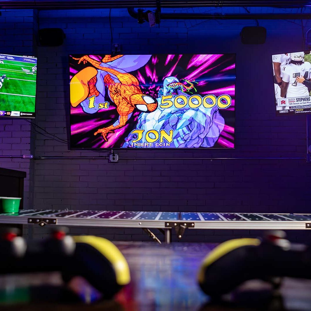 VIP Room Beer Pong and Video Games at Saturn Sports Bar